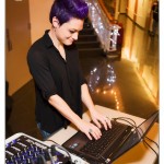 DJ working at Computer